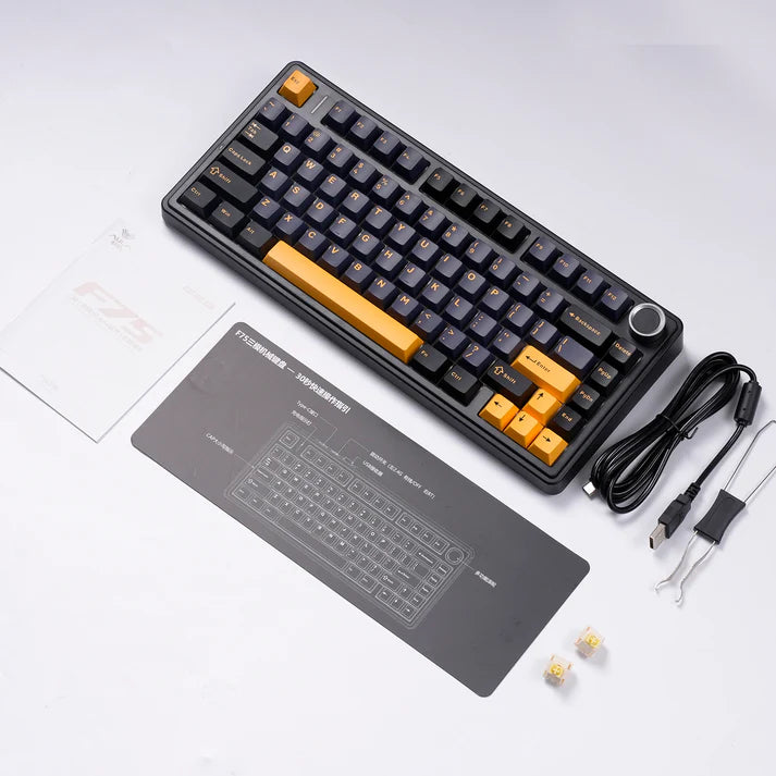 AULA Keyboard F75 Mechanical Wireless Hot Swappable AULA Keyboard F75 Mechanical Wireless Hot Swappable